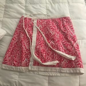 reversible wrap-around Lilly Pulitzer skirt